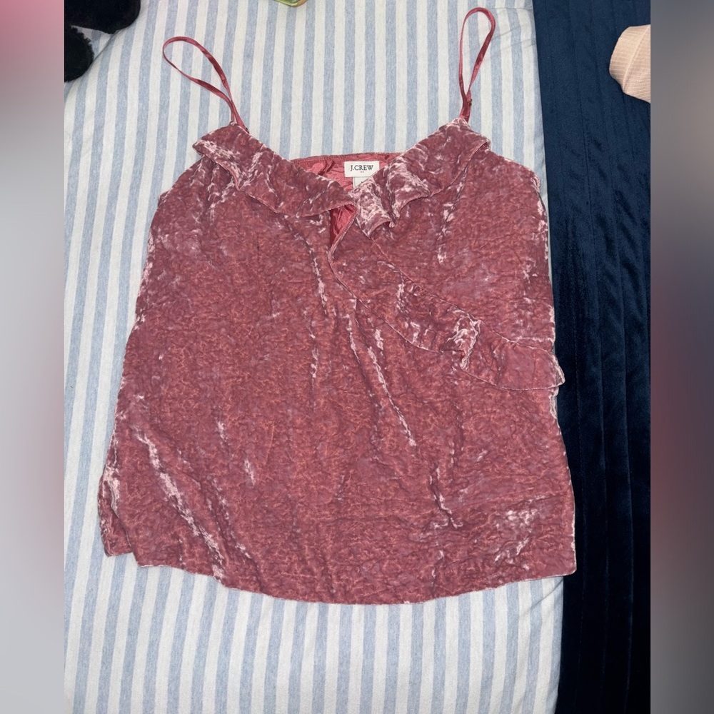 JCrew Crushed Velvet Tank NWT
